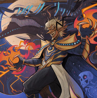 Stylized illustration